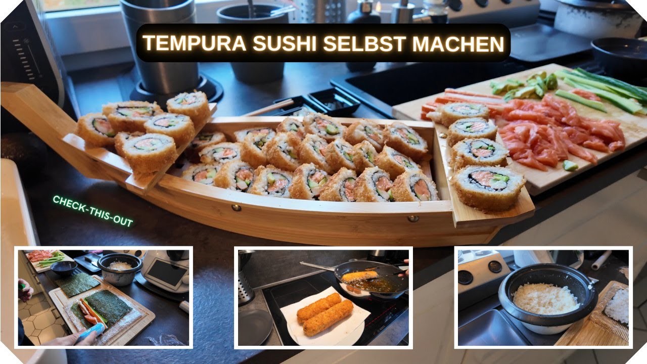 Tempura Sushi selbst machen | Fritierte Sushis wie im Restaurant
