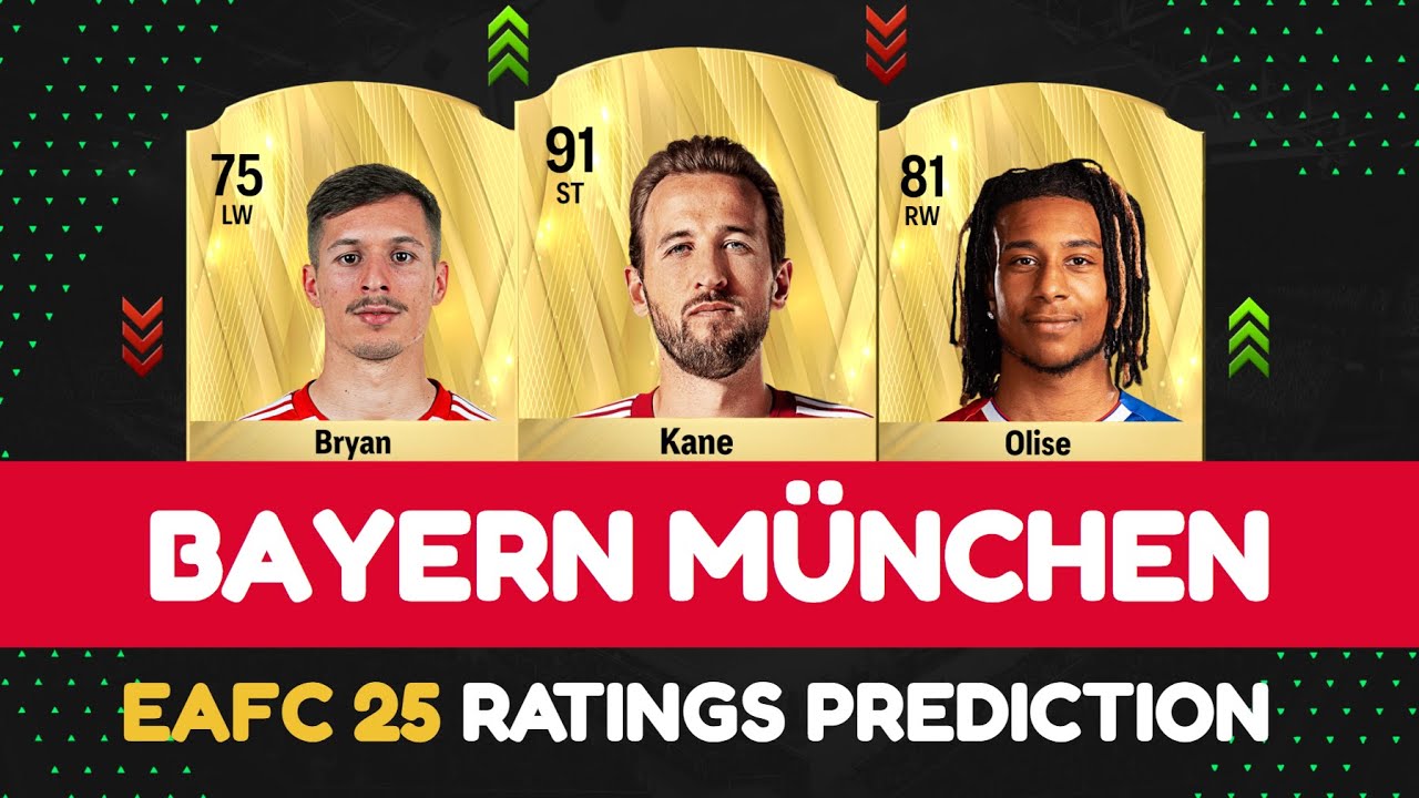 FC 25 | BAYERN MÜNCHEN PLAYER RATINGS PREDICTION 🔥🤯 | EA FC 25 | ft. Bryan, Kane, Olise