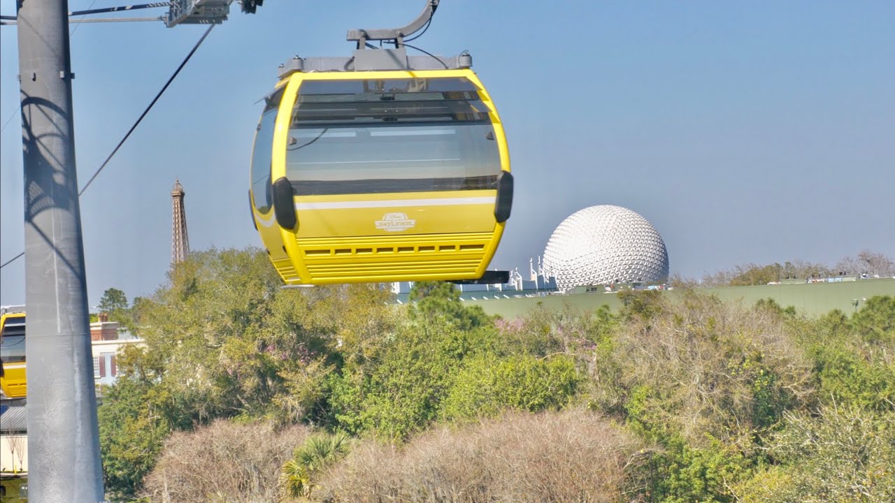 Disney Skyliner FULL RIDE to EPCOT From Disney's Hollywood Studios in 4K | Walt Disney World 2021