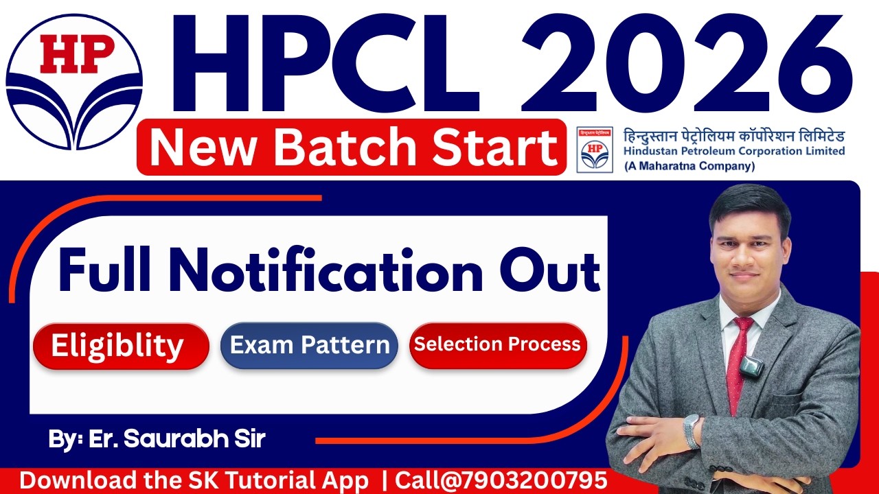 HPCL Recruitment 2026 🔥 Full Notification Out | Salary ₹1.4 Lakh | Apply Now Before Last Date