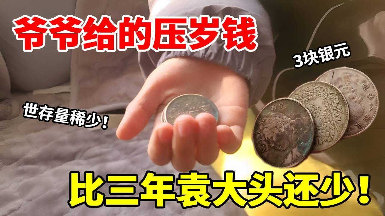 男孩拿爷爷给的 3 块压岁钱银元去鉴定！专家一验惊了：存世量比三年袁大头少10倍，单枚能换辆小轿