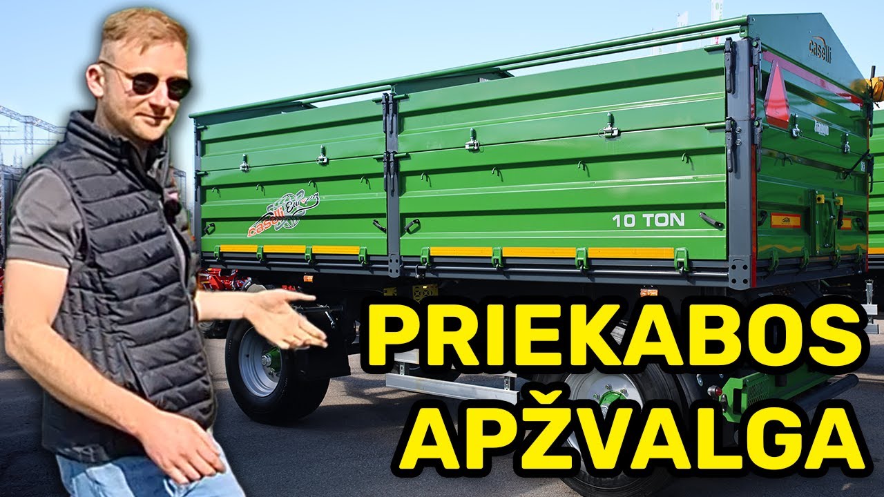Caselli 10 T priekabos apžvalga