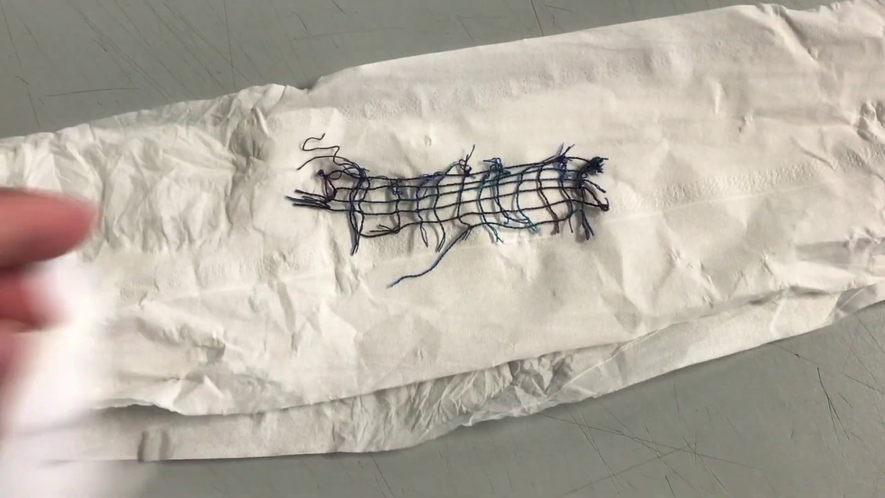 watch how its done: water soluble fabric