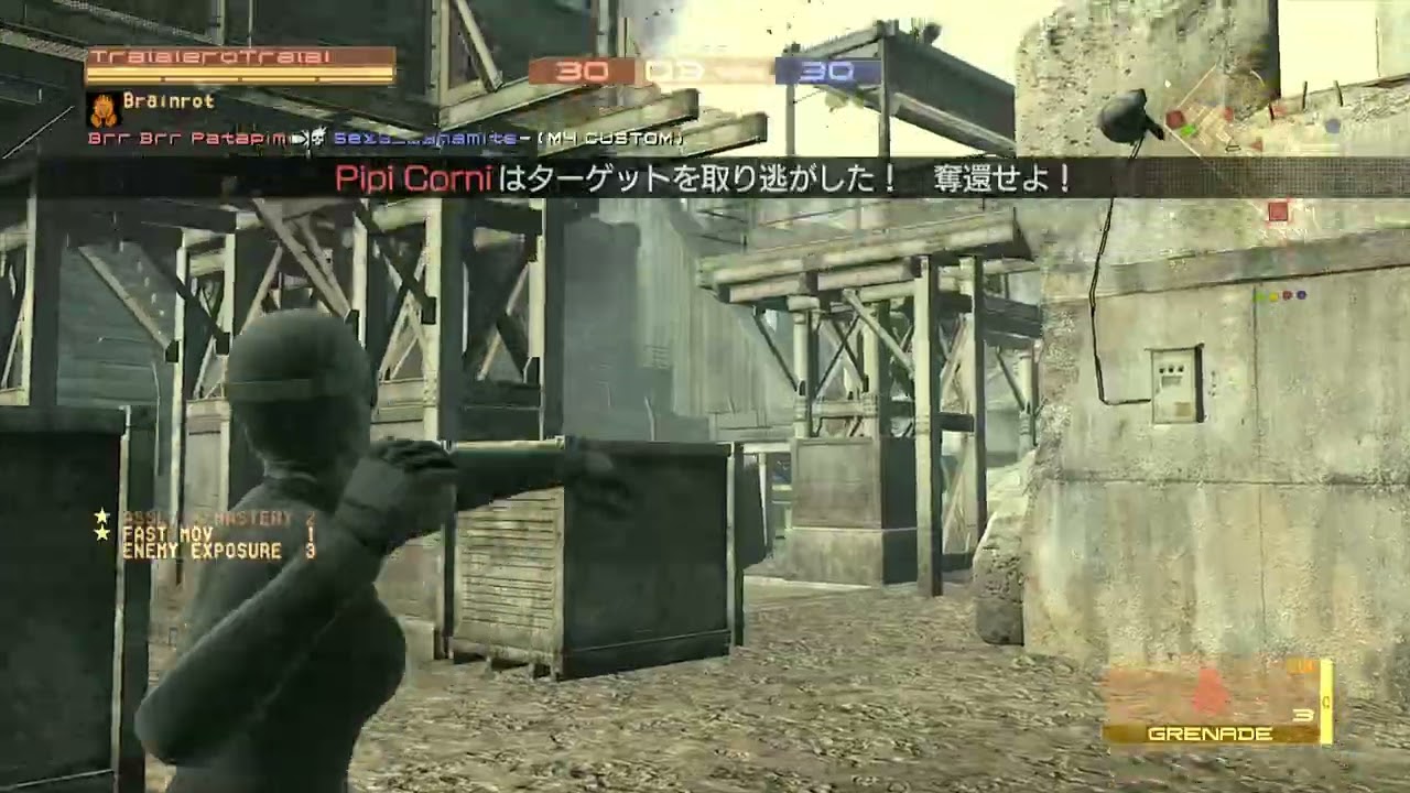 MGO2PC クラン戦 Brainrot 3rd battle