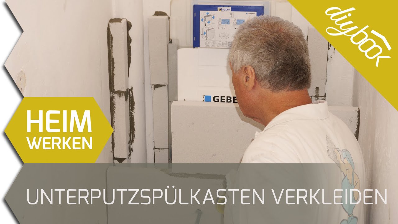 Unterputz - Spülkasten verkleiden mit Porenbeton