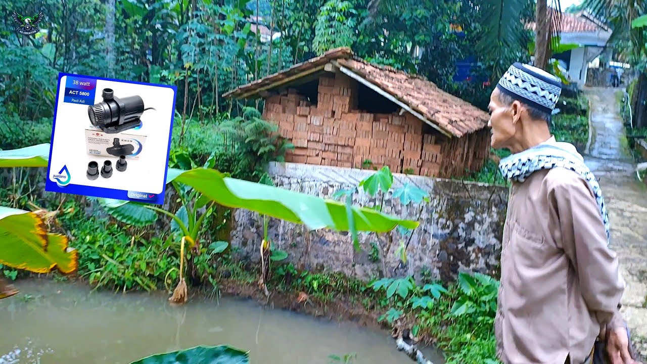 Kreatif - Pompa Celup YAMANO ACT5800 Untuk Pengairan 3 Kolam Dari Air Sawah 