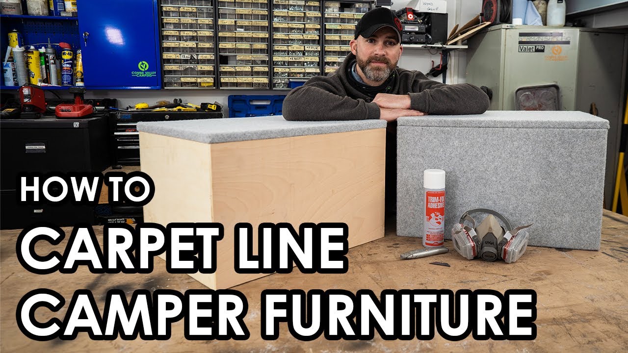 HOW TO PROFESSIONALLY CARPET LINE YOUR CAMPERVAN FURNITURE: A step by step guide.