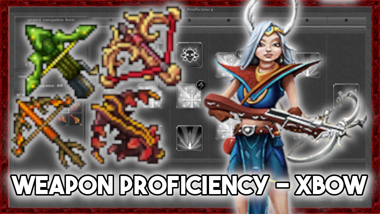 [PL] Tibia - Weapon Proficiency | Levelowanie Broni - CROSSBOW!