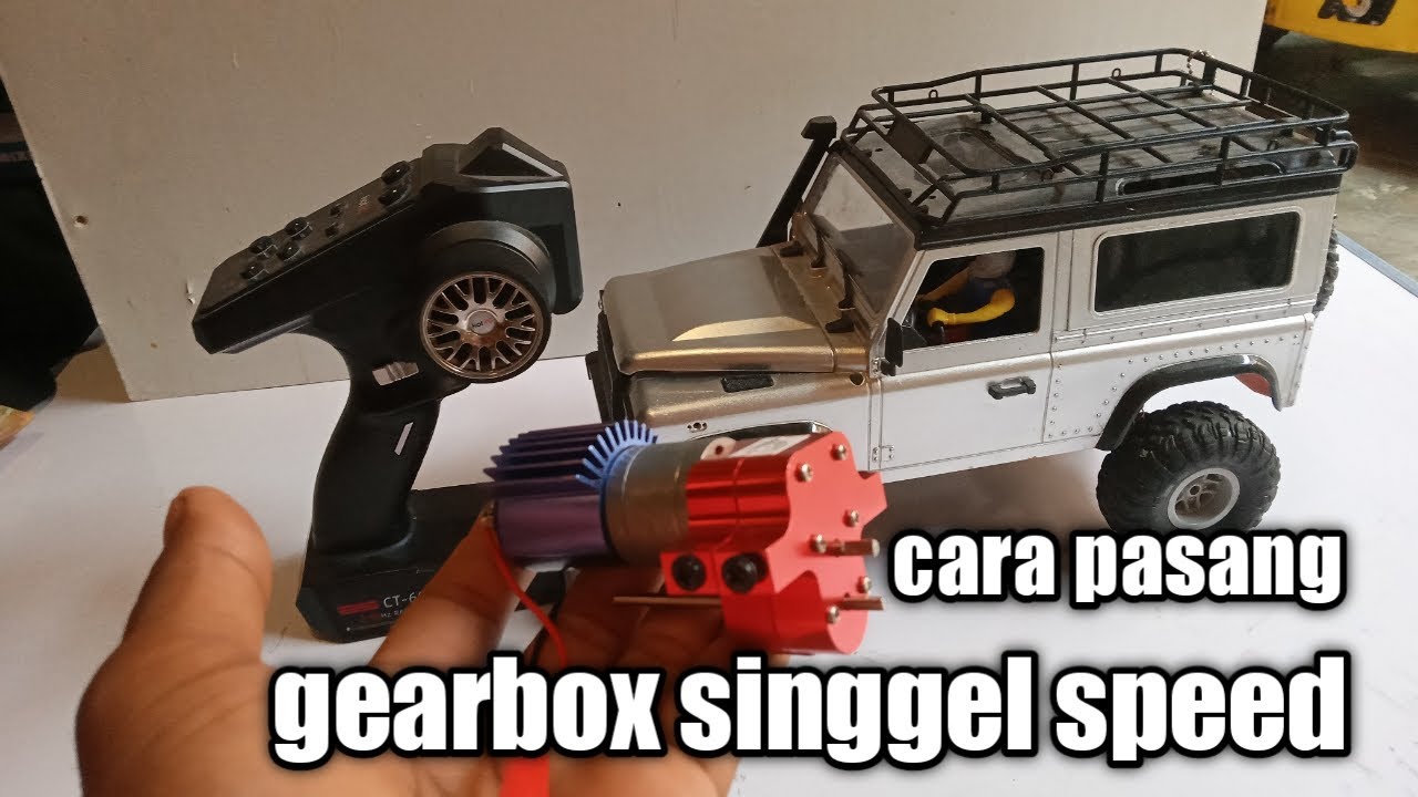 Cara pasang gearbox singgel speed metal | RC MN99S