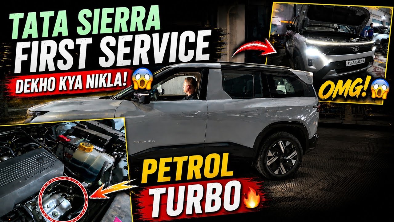 Tata Sierra Accomplished Plus 160 BHP First Service | ₹0 Cost & 16 kmpl Mileage 😲 | feedback |