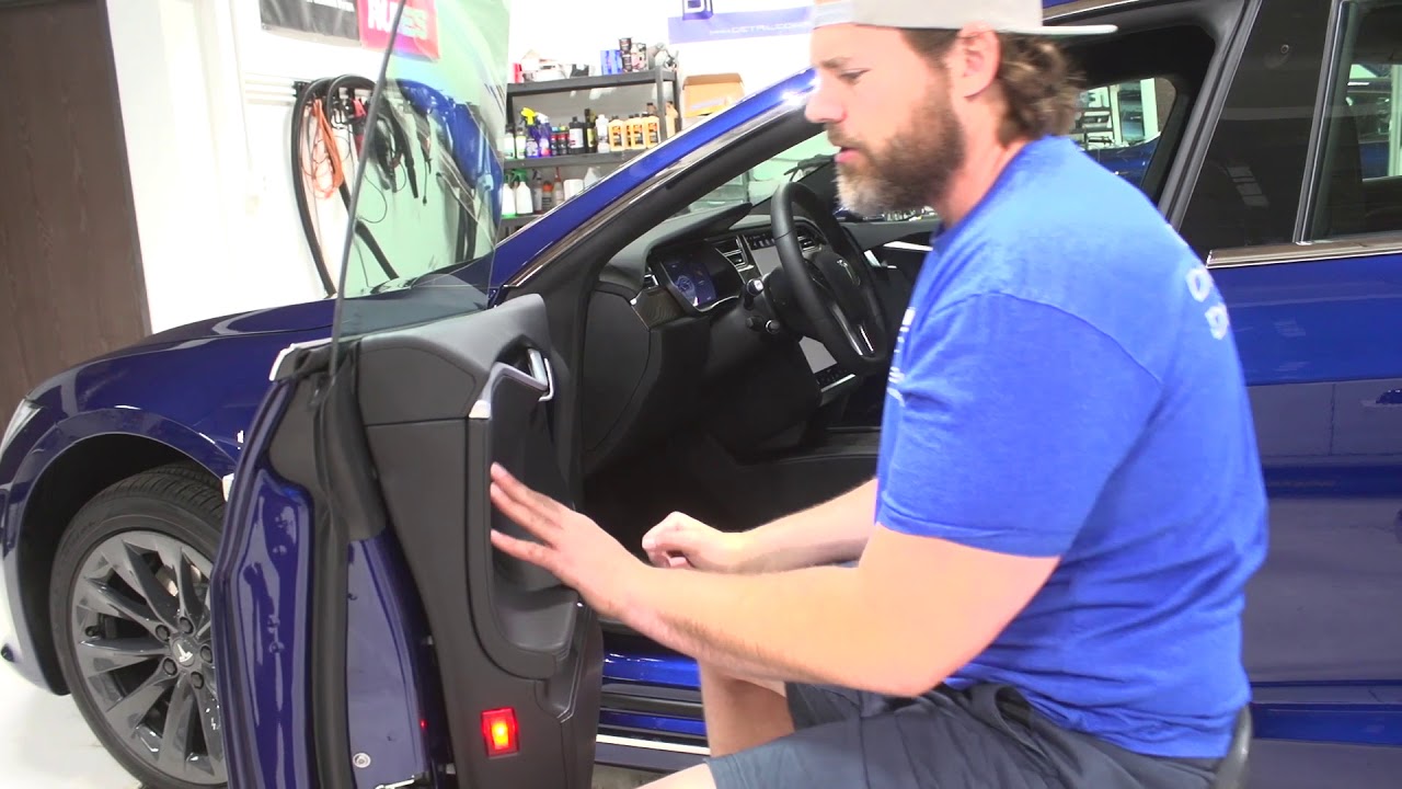 Tesla Model S Mirror and Chrome removal