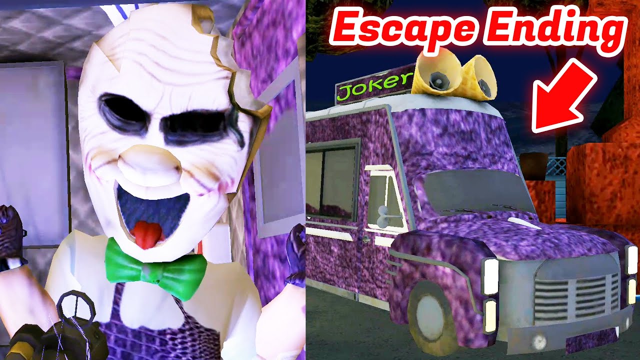 Ice Scream 3 Joker Mod Escape Ending Scene