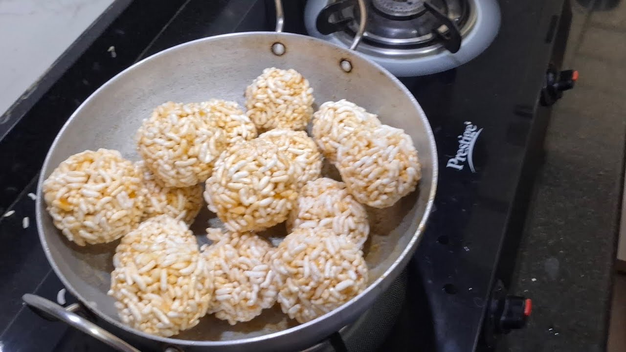 Puffed Rice Laddu🤗🤗 (Churumuri , Murmura , Kurmura) 🤗🤗