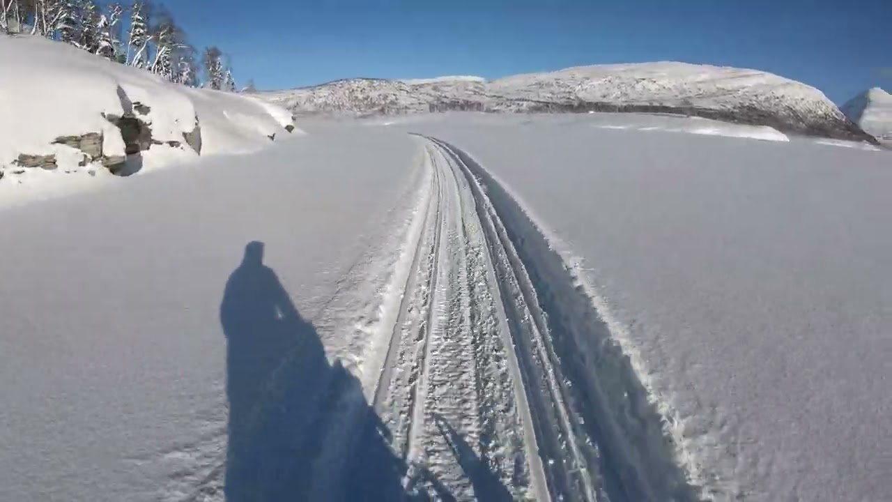 Snowmobiling around my house in Norway | 4K |
