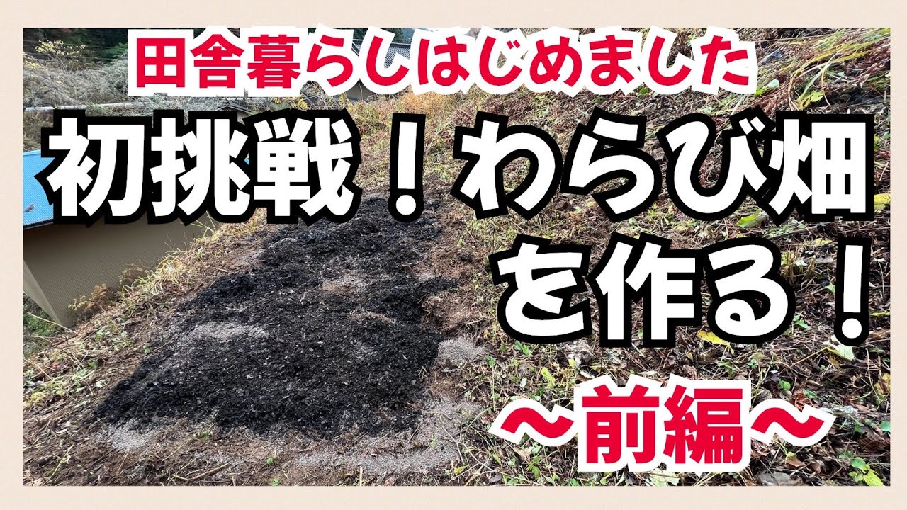 わらび畑を作り、栽培と収穫をしたい！〜畑作り前編〜