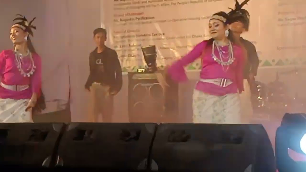 Garo traditional mix mordan dance Dhaka wangala 2024