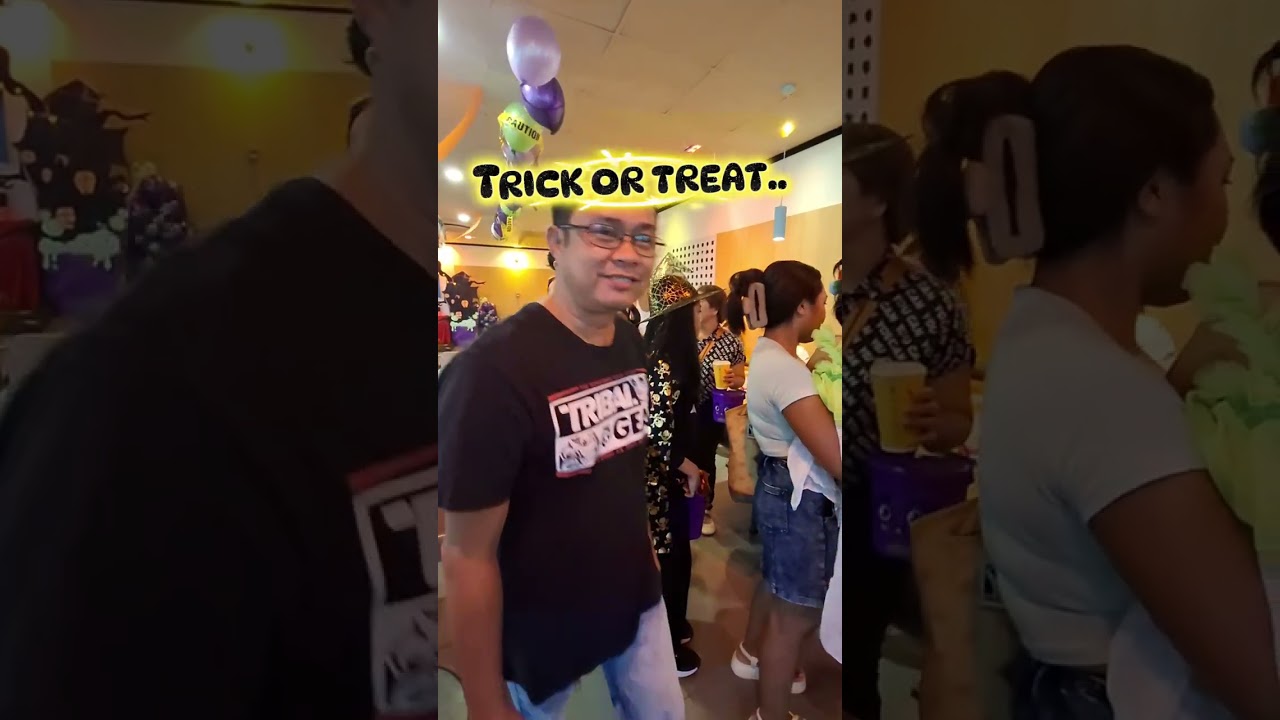 Holloween party at mcdo open canal