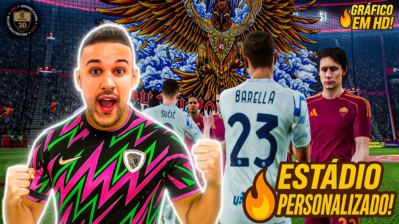 ATUALIZOU! 😱🔥 PRO PATCH HD FULL LICENÇAS 5.0.2 COM ESTÁDIO PERSONALIZADO 🔥 NO EFOOTBALL 2026 MOBILE