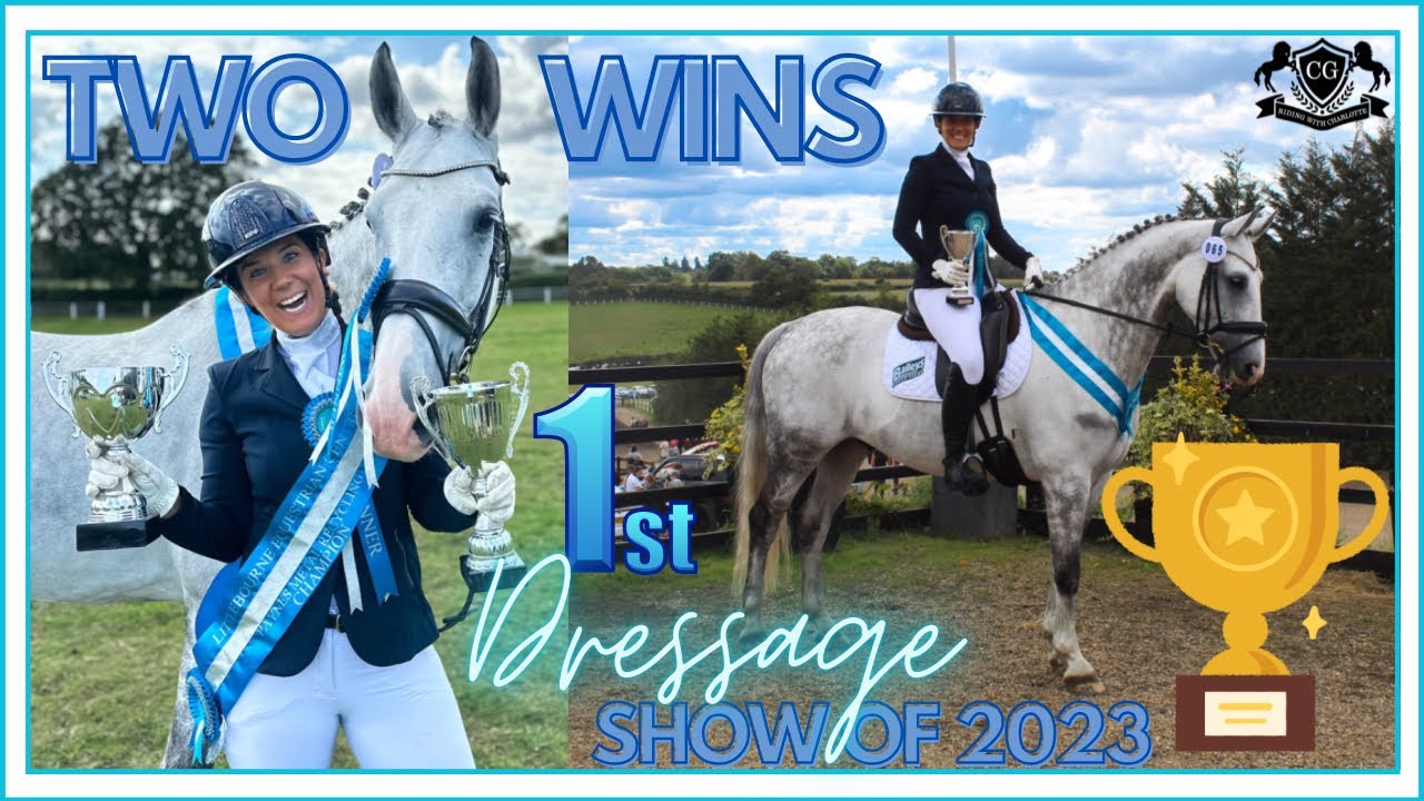 COME TO MY DRESSAGE SHOW WITH ME - 2 WINS🏆  | Riding with Charlotte