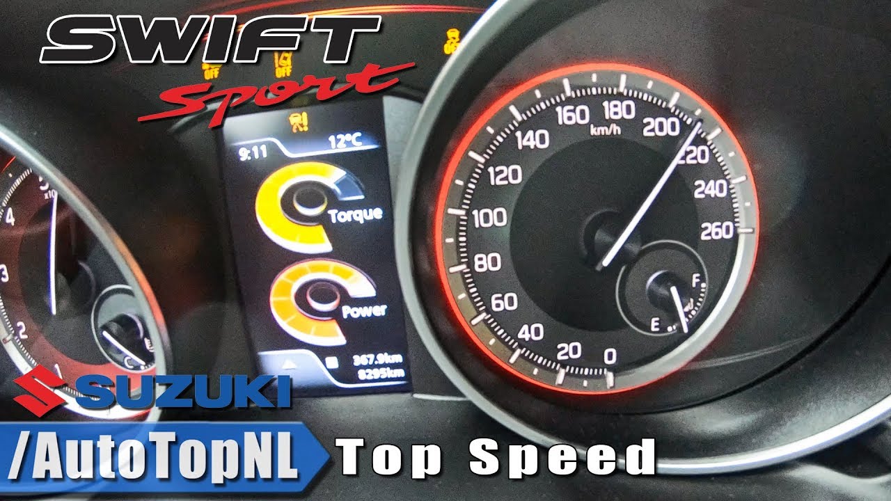 SUZUKI SWIFT SPORT 1.4 TURBO 0-215km/h ACCELERATION & TOP SPEED by AutoTopNL
