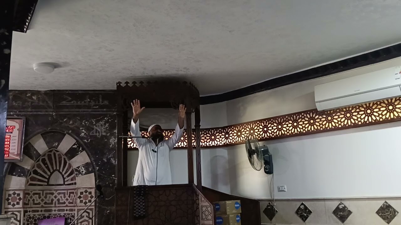 الخطبة الثانية فى رمضان عام ١٤٤٧ هجريا بمسجد المصطفى بحدائق الأهرام عن الإعتكاف العشر الأواخر . 