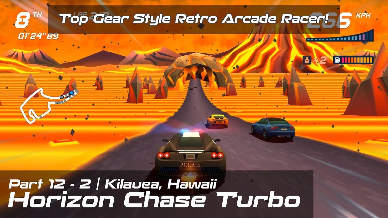 Horizon Chase Turbo | Top Gear Style Retro Arcade Racer! | Kilauea, Hawaii | Ending