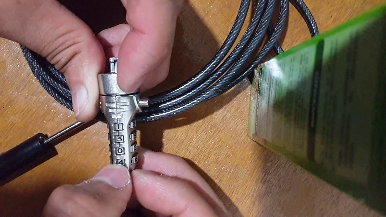 Como encontrar y cambir el codigo de un candado para laptop