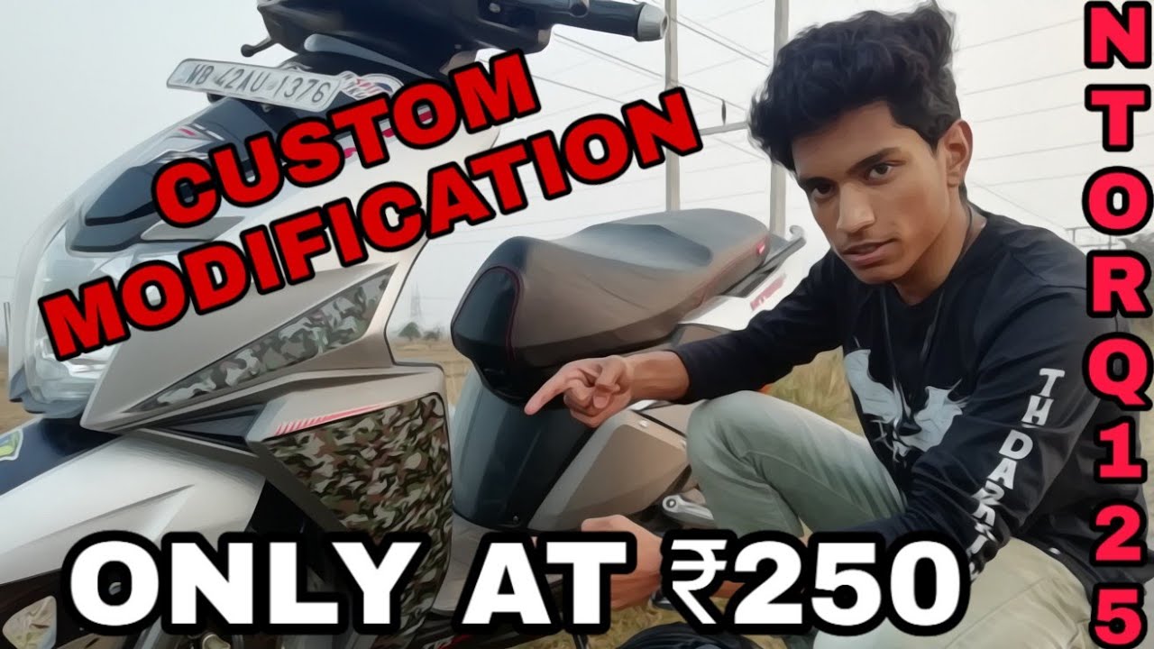 CUSTOM MODIFICATION || CAMOUFLAGE WRAP || TVS NTORQ 125