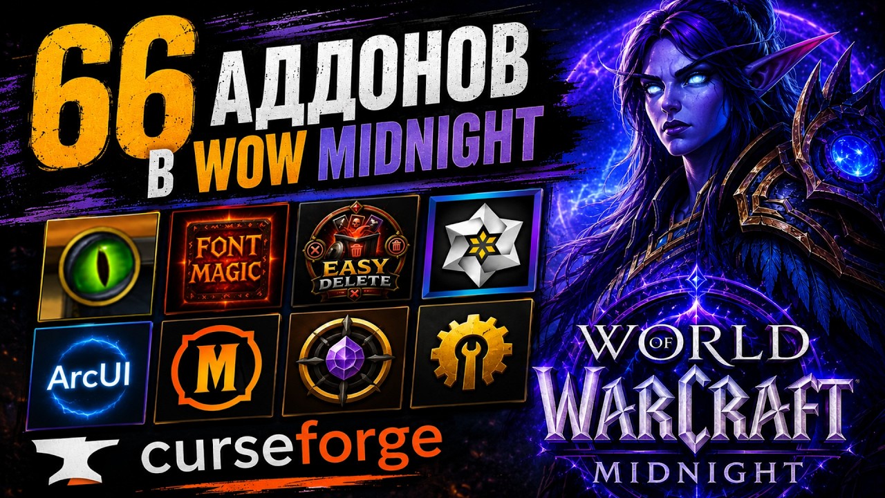 Лучшие АДДОНЫ для WoW Midnight