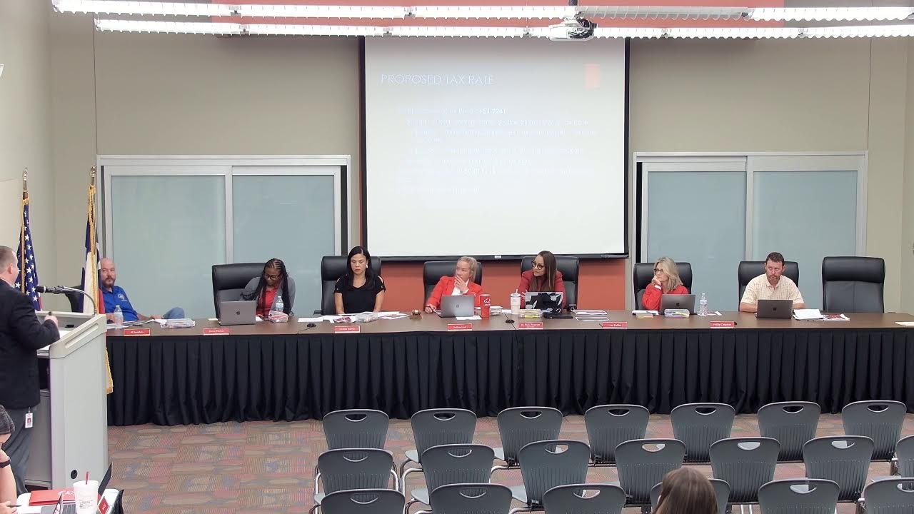 Crosby ISD Board Meeting 10-20-25