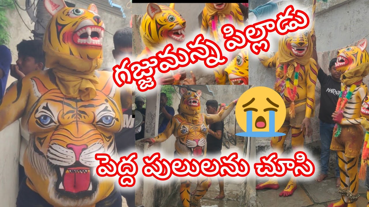 కోరుట్ల లో పెద్దాపులుల ఆటలు ఒక ఊపు ఉపాయి #peddapuli #tiger #games #ammanannadslrvlogs #korutla #2025