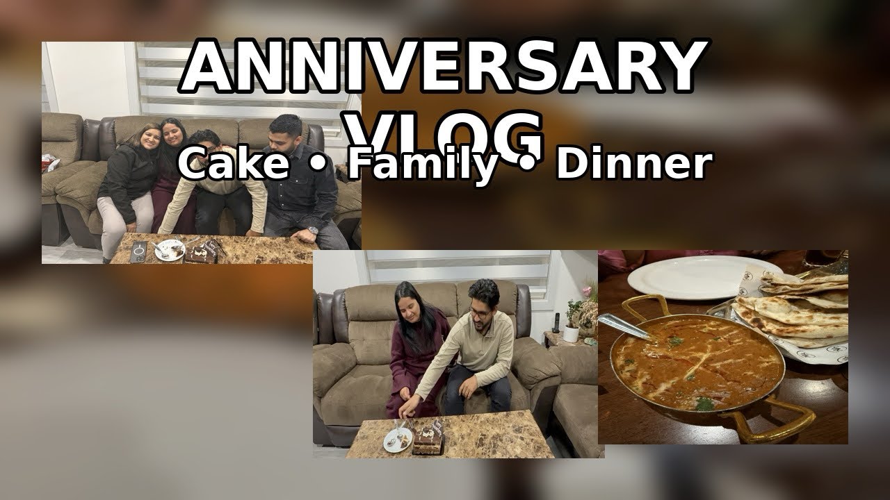 My Brother & Bhabi’s Anniversary Celebration ❤️ | Cake, Family & Dinner Night
