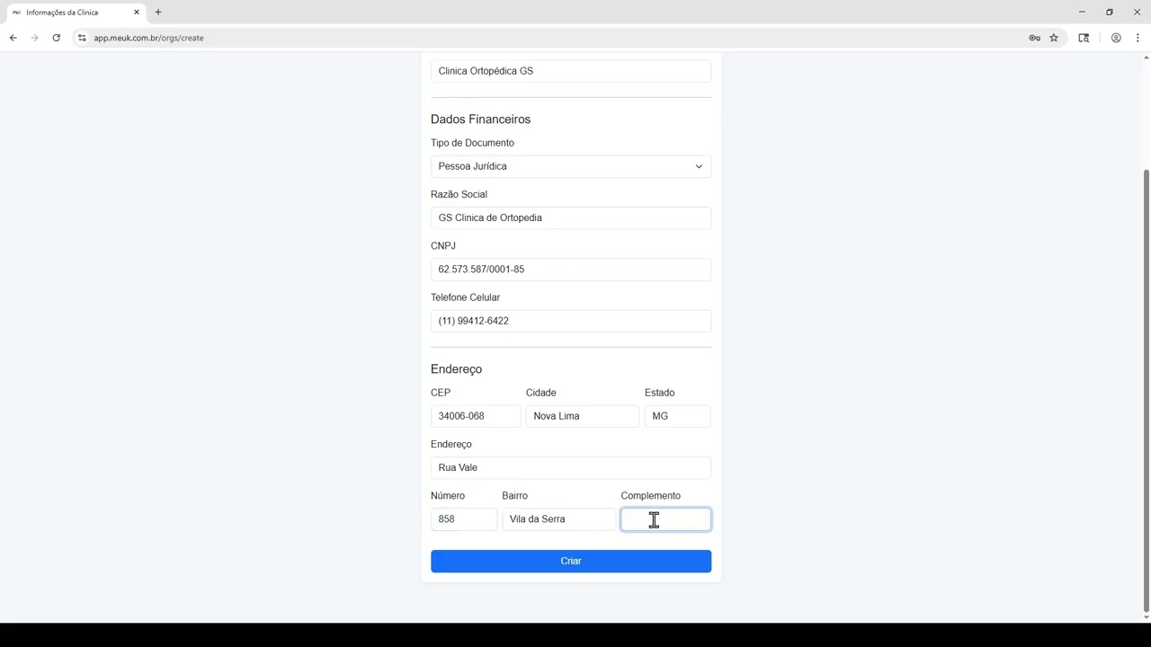 Primeiro Acesso ao CRM MEUK — Como Criar sua Conta e Configurar sua Clínica