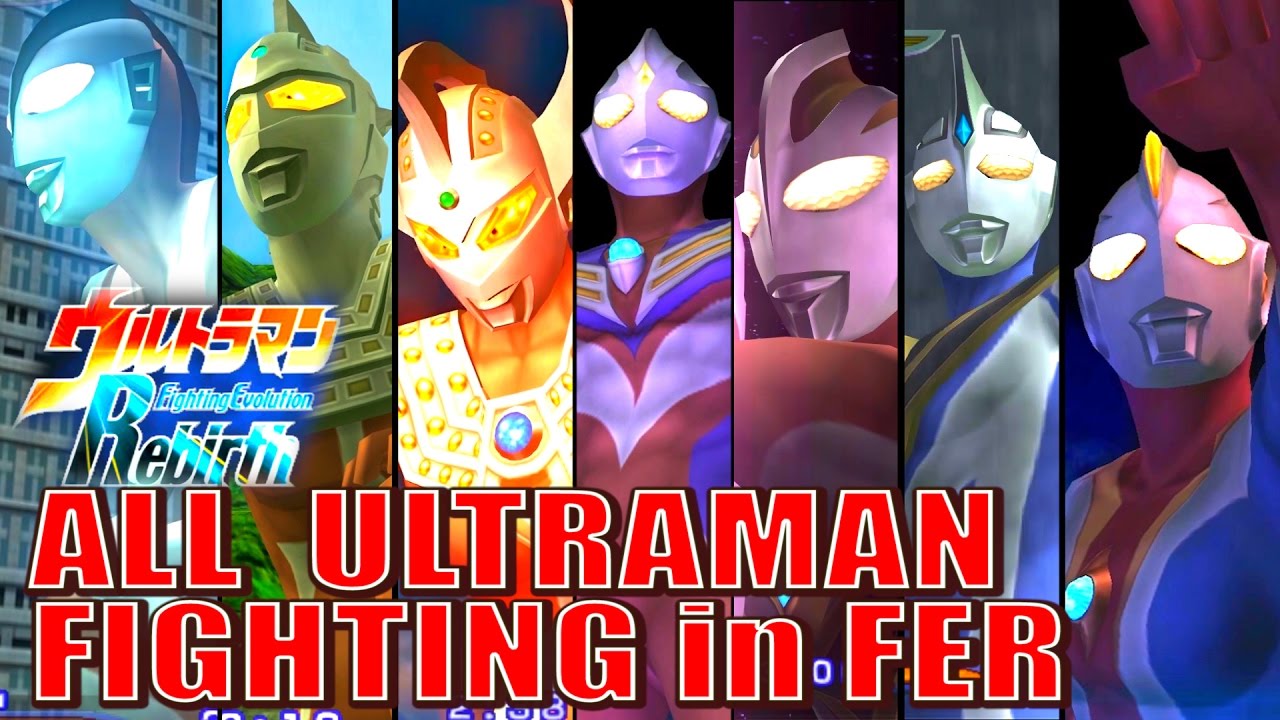 ALL ULTRAMAN FIGHTING in FER ( 2016 Re-Edited in 1080p HD )