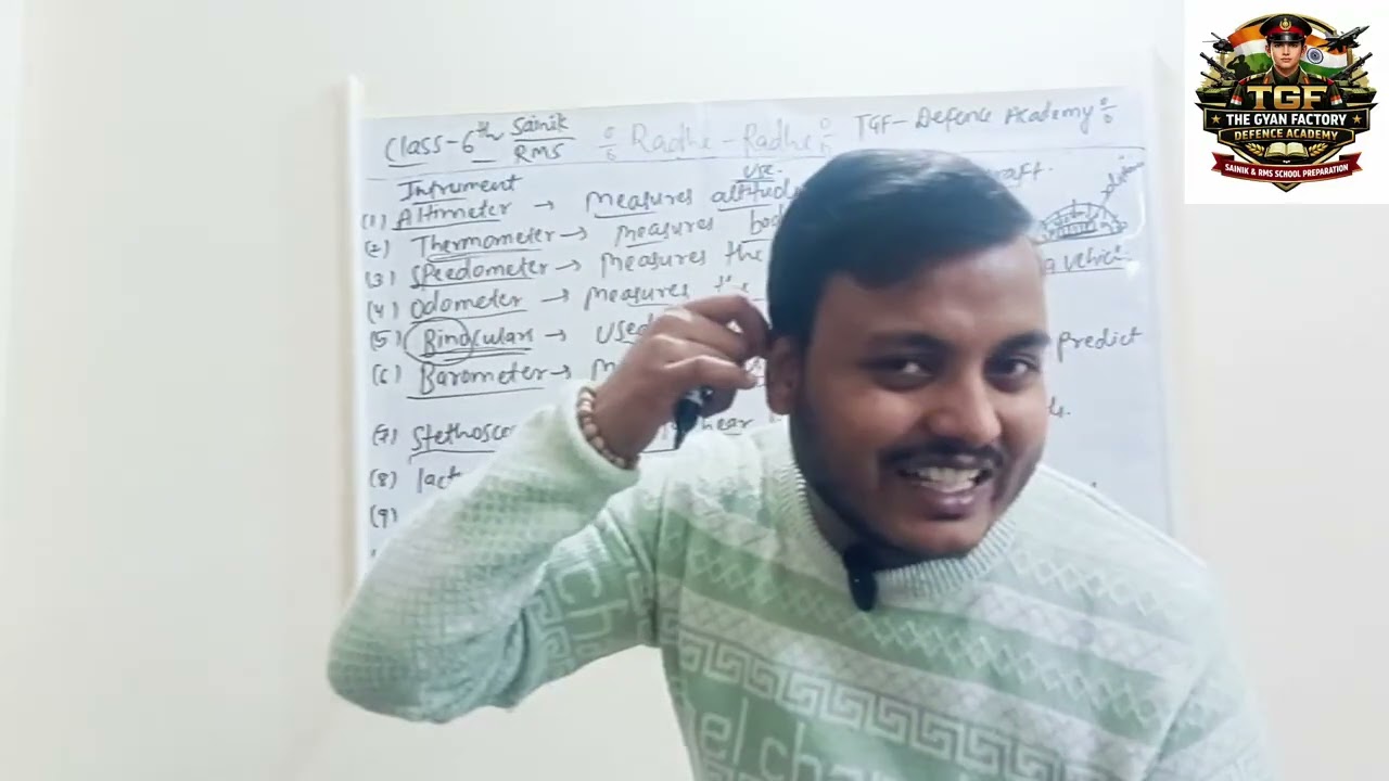 Scientific Devices(Class 6th) RMS and Sainik School preparation 