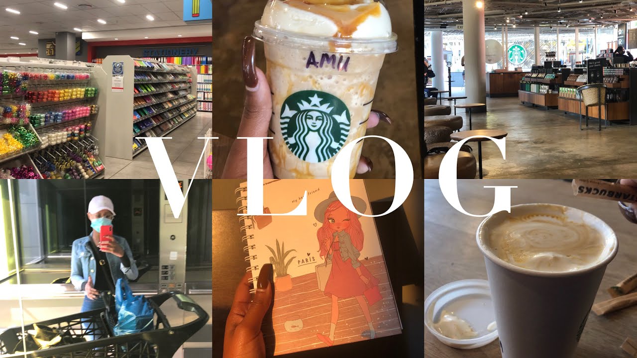 VLOG | Grocery shopping, Starbucks, Campus | South African YouTuber