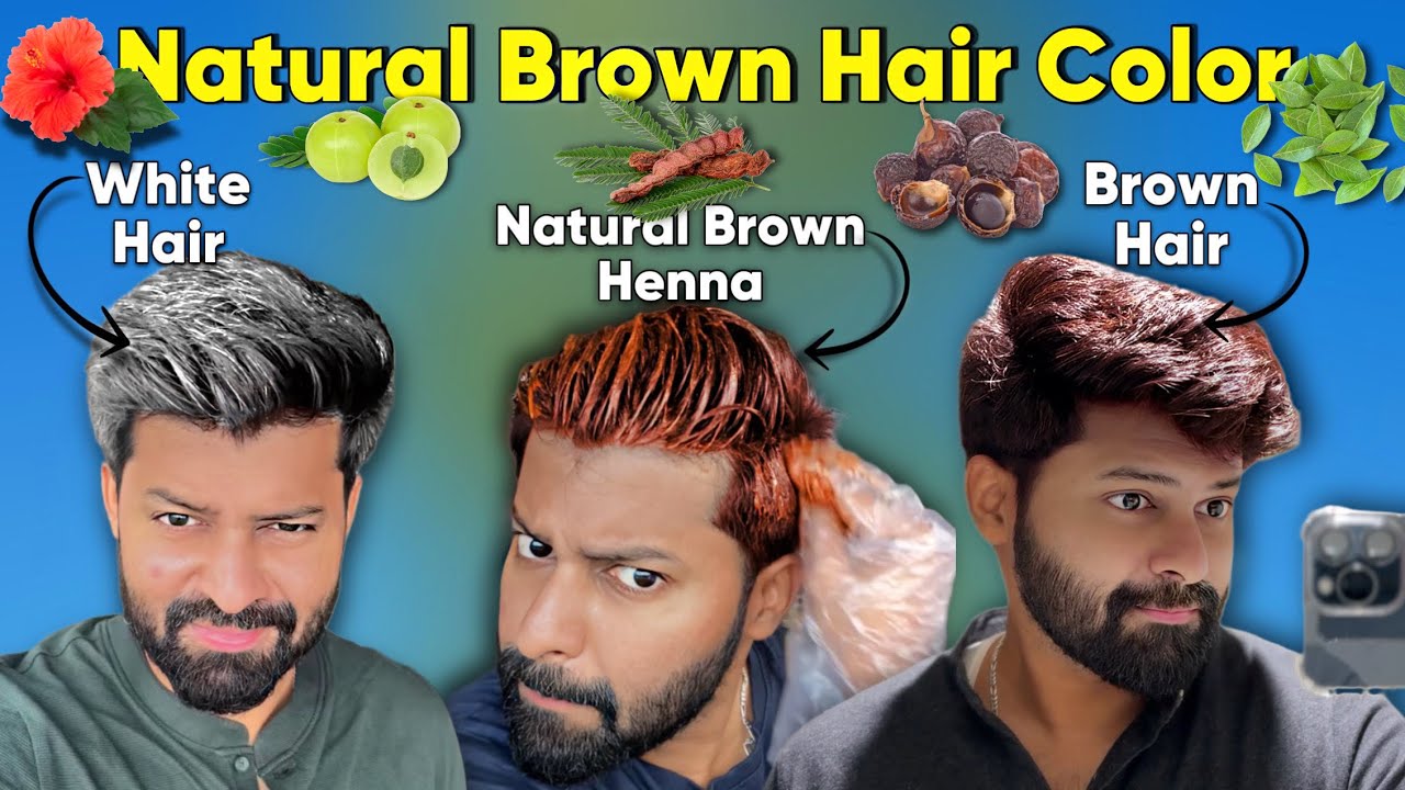 Natural Brown Hair color at Home 😍 100% Natural | No side effects | Shadhik Azeez | Reen Naturals