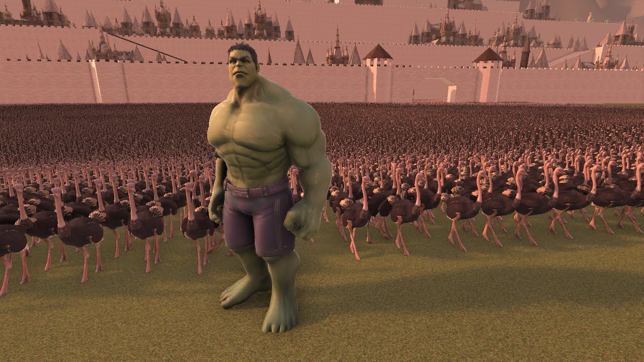 Hulk vs 100,000 Ostriches | UEBS 2 Epic Battle