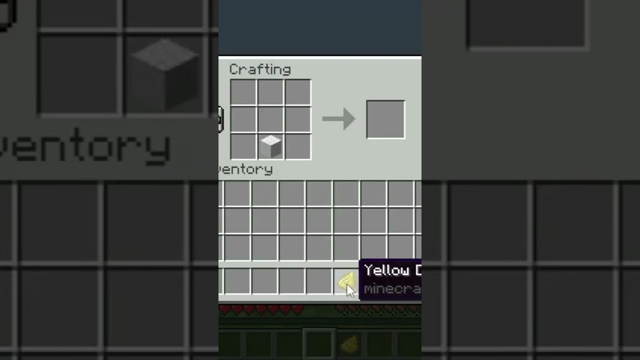 MINECRAFT - HOW TO CRAFT YELLOW WOOL 