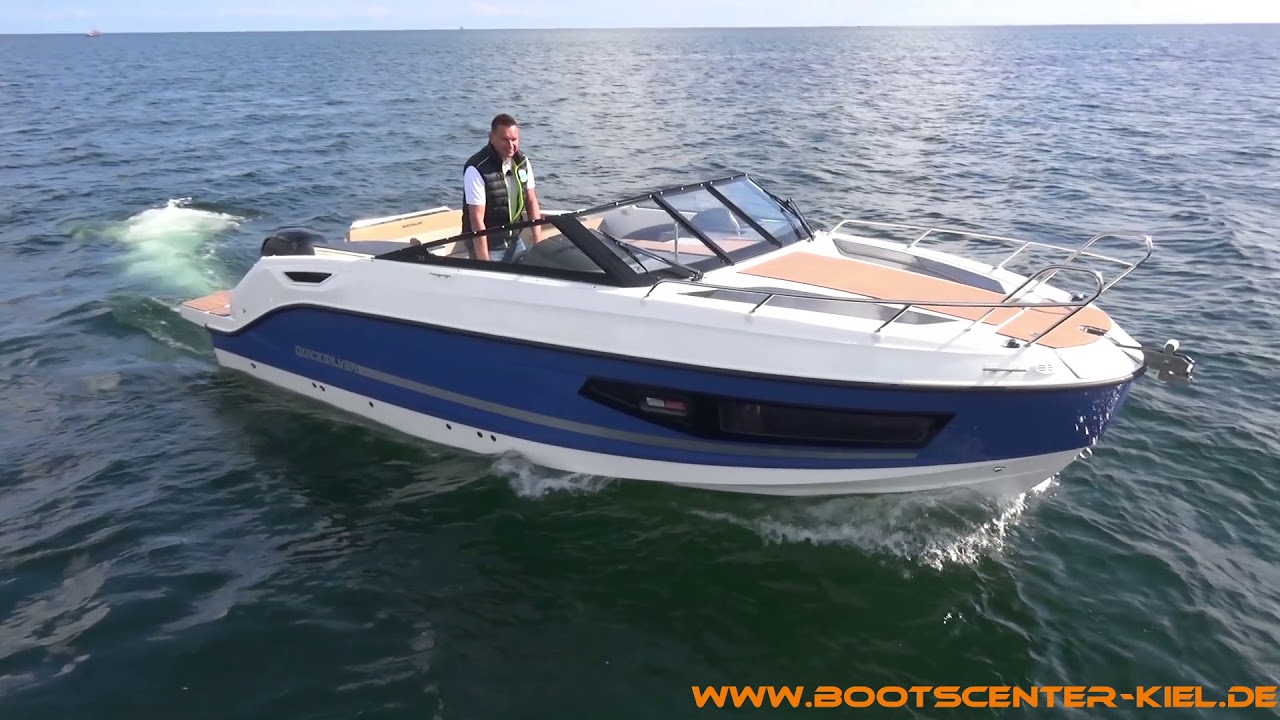 Bootscenter Kiel Fahrvideo Quicksilver Activ 755 Cruiser mit Mercury F 150 XL EFI