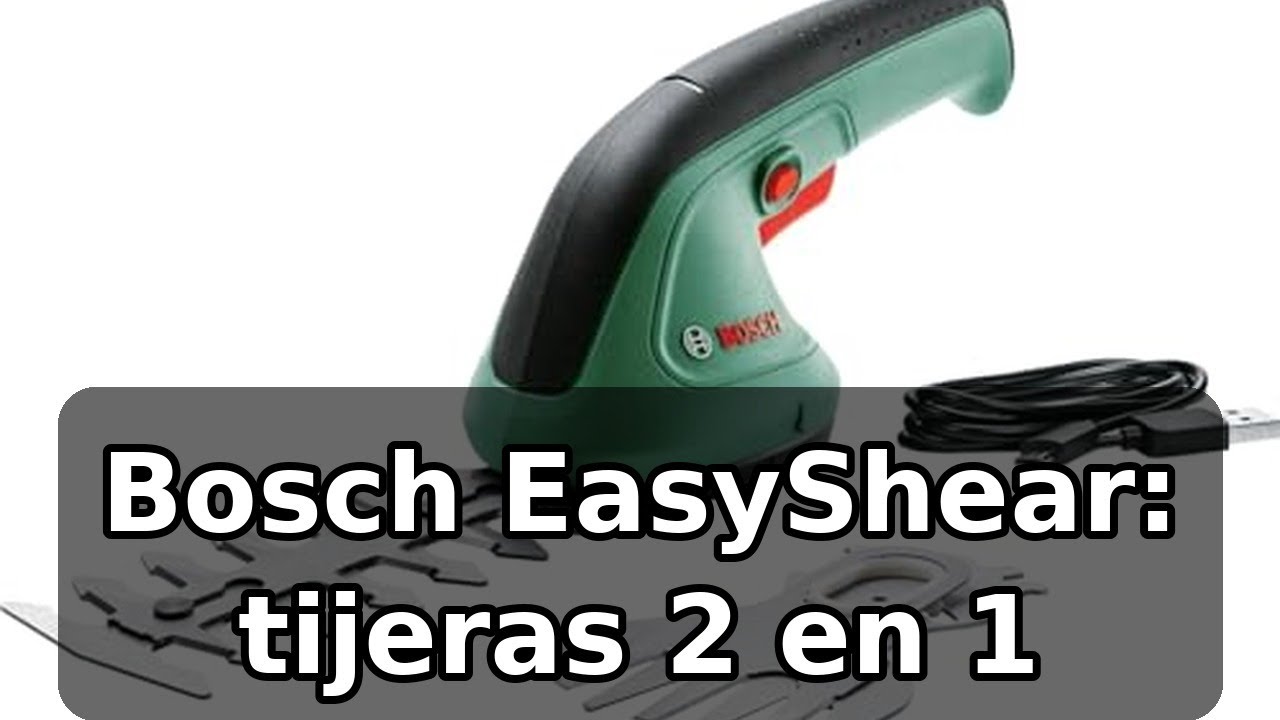 Review completa de Bosch EasyShear 0600833303: tijeras 2 en 1 para jardín