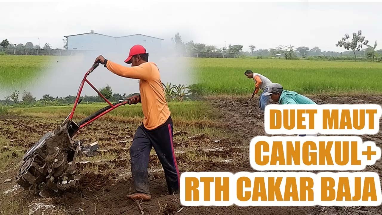 cara membuat bedengan dengan cangkul + quick cakar baja + RTH