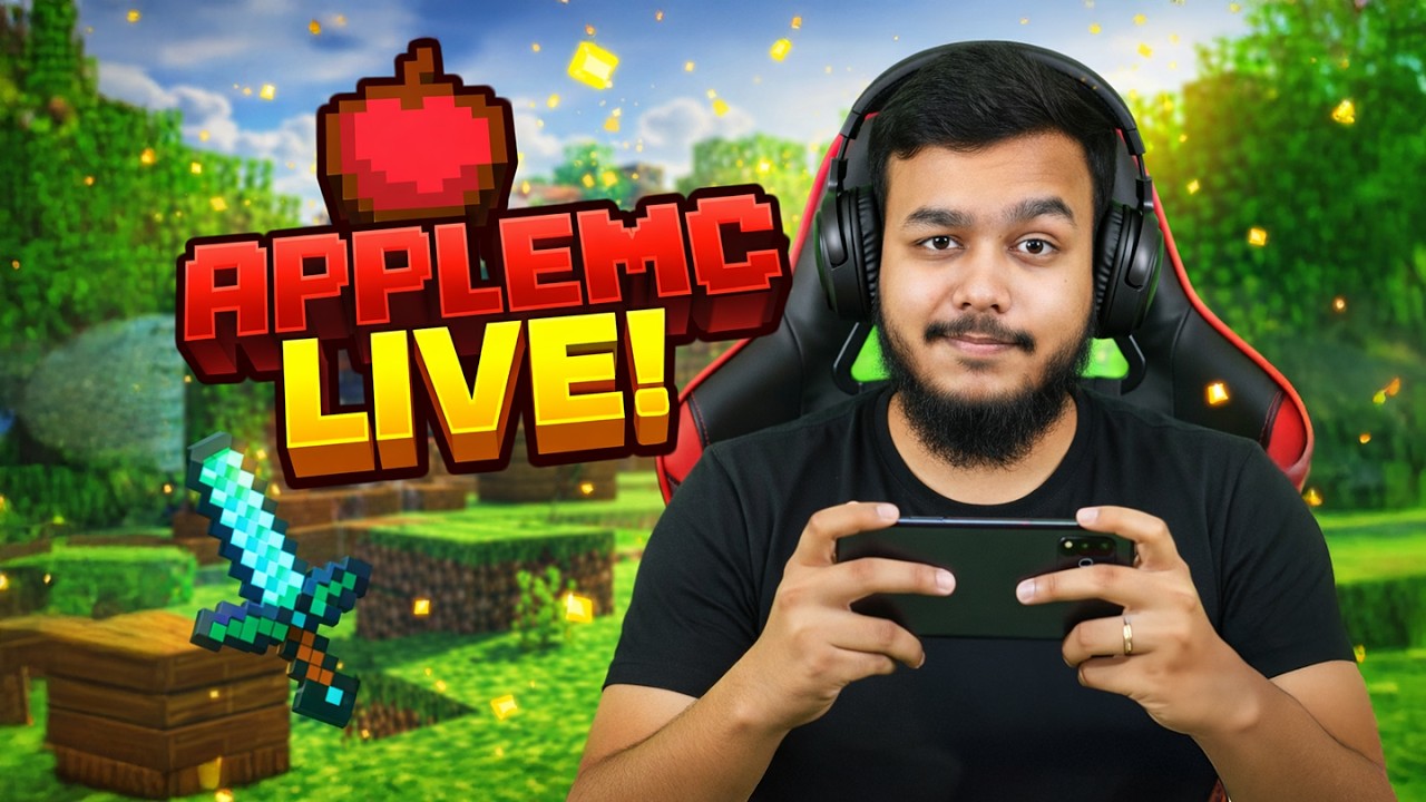 Minecraft Live 🔴 | Survival & Fun on Apple MC Server