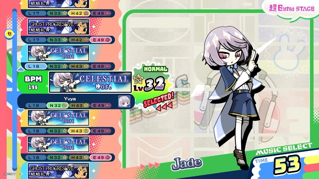 [pop'n music High☆Cheers!!] セレスタル / Oort N 正規パーフェクト/鏡クリア