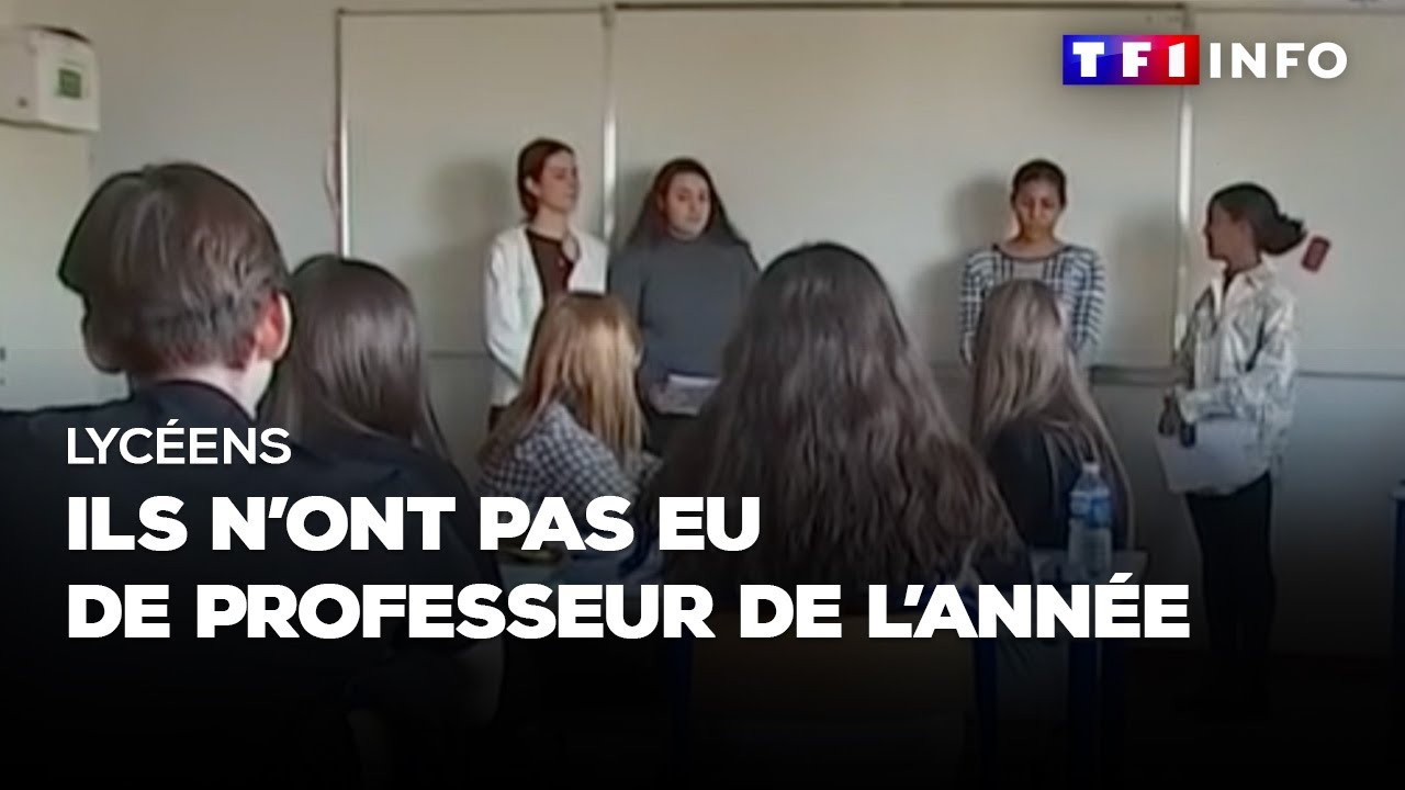 Lycéens : ils n’ont pas eu de professeur de l’année
