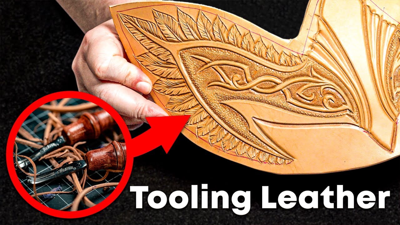 Leather Tooling Patterns - Elven Lord Helmet