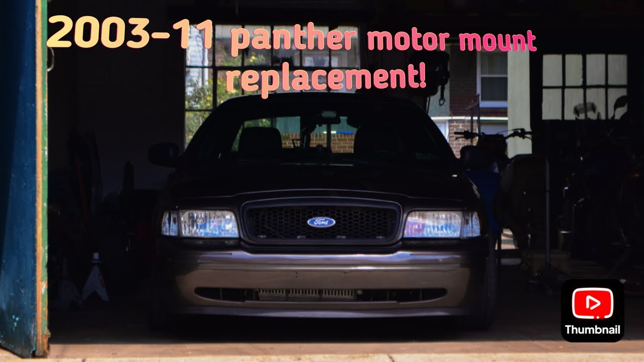How to replace motor mounts on 2003-11 Crown Victoria￼!