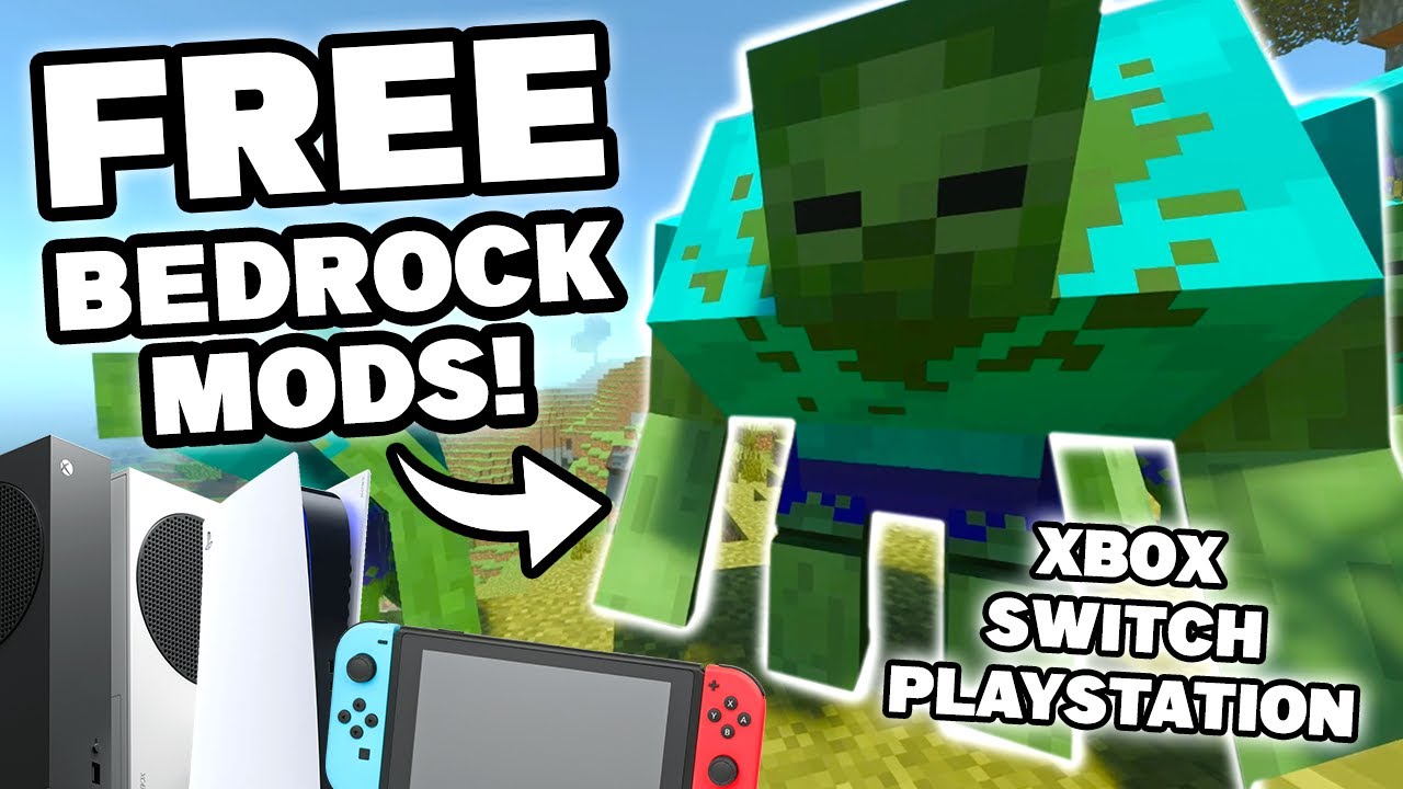 Как получить БЕСПЛАТНЫЕ моды Bedrock на PlayStation, Xbox и Switch! Дополнения Minecraft Bedrock!