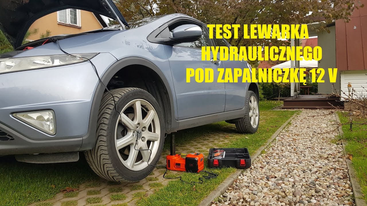 TEST LEWARKA ELEKTRYCZNEGO HYDRAULICZNEGO 5 TON ? 3.5 TON ? - Pod ZaPalniczkę 12V - by Adam