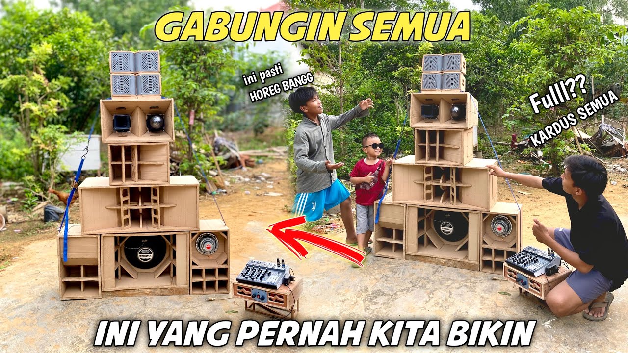 Gabungin sound kardus yang pernah dibikin‼️JADI BEGINI SUARANYA🔥 Ceksound miniatur sound system